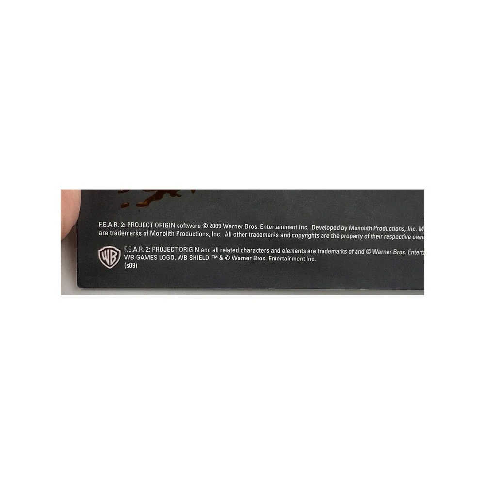 FEAR 2 Project Origin Armacham Assessment Briefing Manual Video Game Collectible
